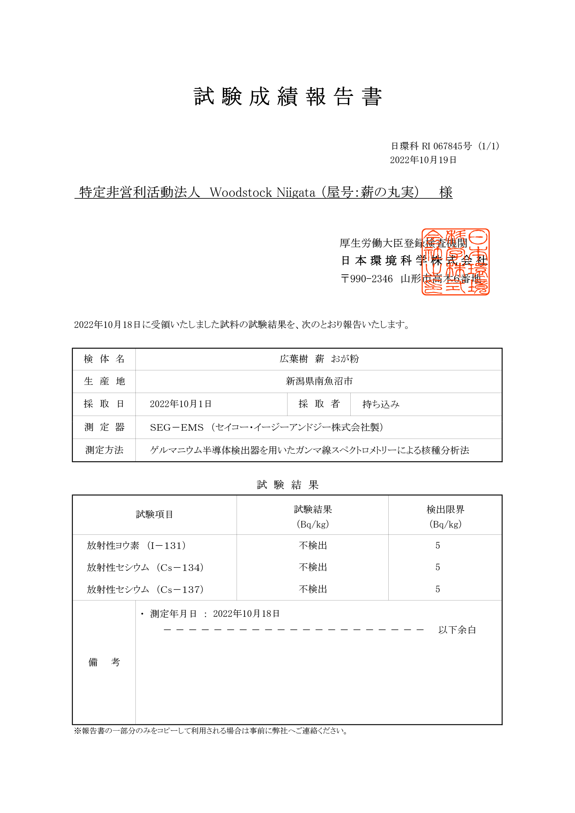 2022放射能検査結果2